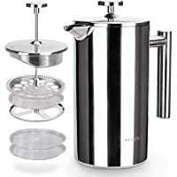 Los mejores  - Secura Cafetera de Acero Inoxidable 1000 ML Plata